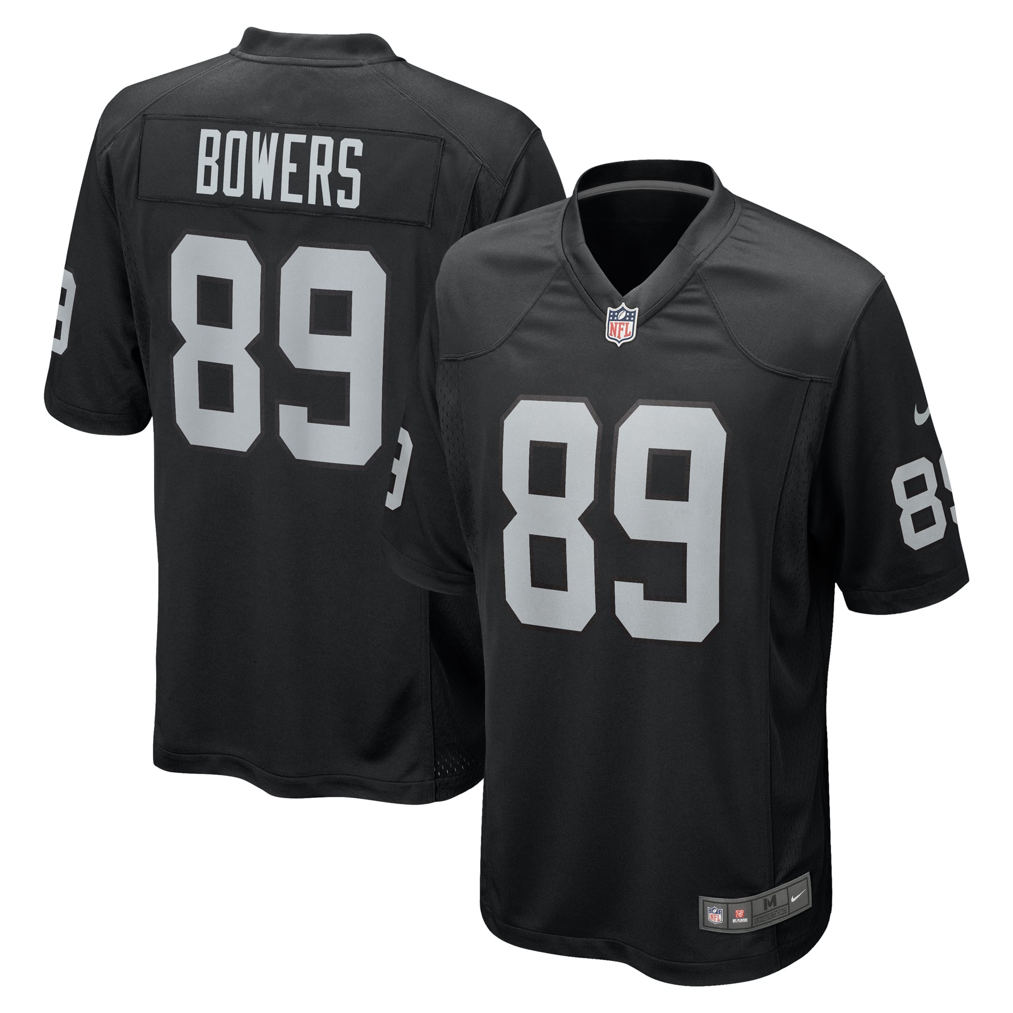 Camiseta Nike Game 1ª equipación del Las Vegas Raiders - Negro - Brock Bowers - Hombre