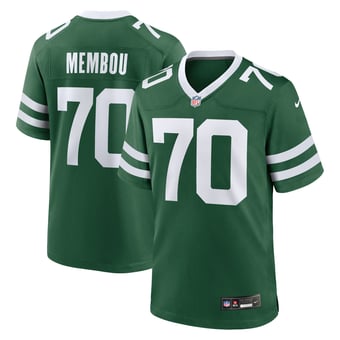Men's Nike Armand Membou Green New York Jets Team Game Jersey
