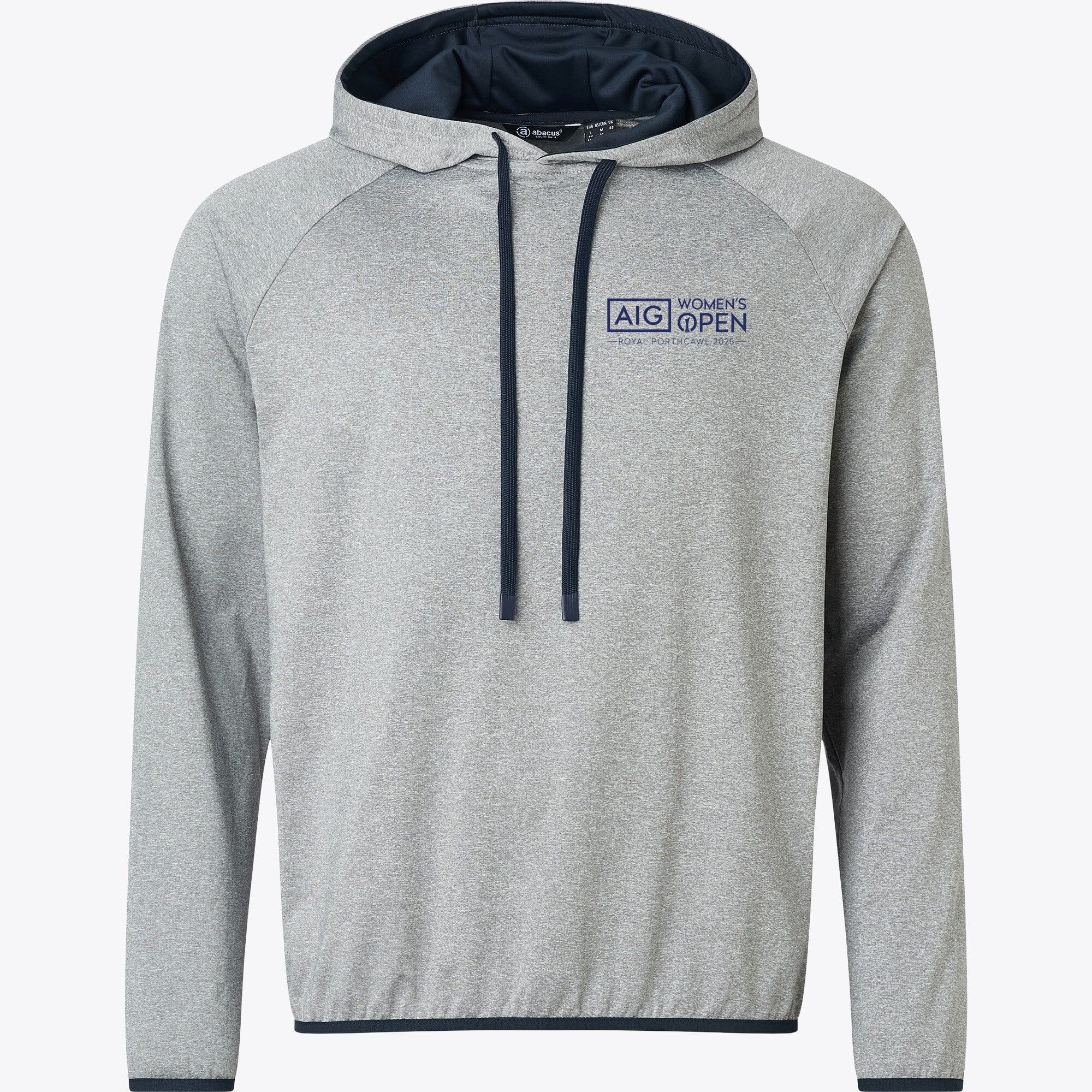 Felpa con cappuccio AIG Womens Open Royal Porthcawl 2025 Abacus Loop - Grigio