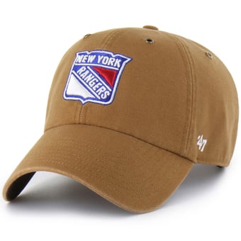 Men's Carhartt x '47 Brown New York Rangers Clean Up Adjustable Hat