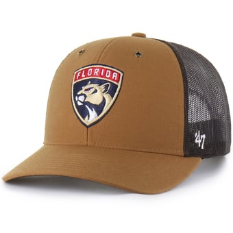 Men's Carhartt x '47 Brown Florida Panthers Trucker Adjustable Hat