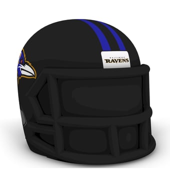 Black Baltimore Ravens Inflatable Helmet