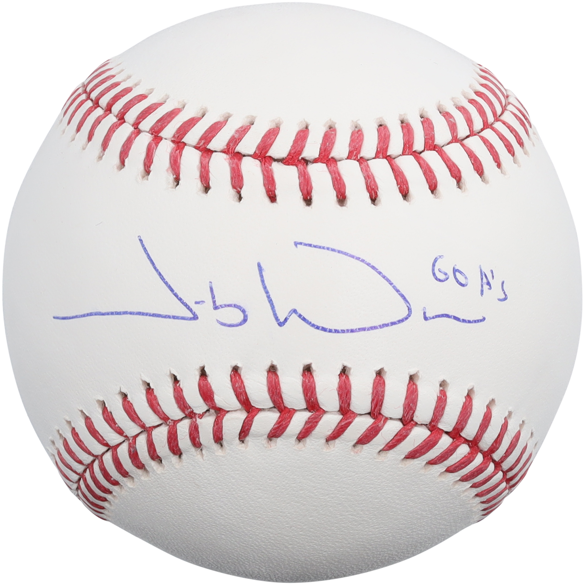 Jacob Wilson Athletics Autographed Baseball with "Go A's" Inscription