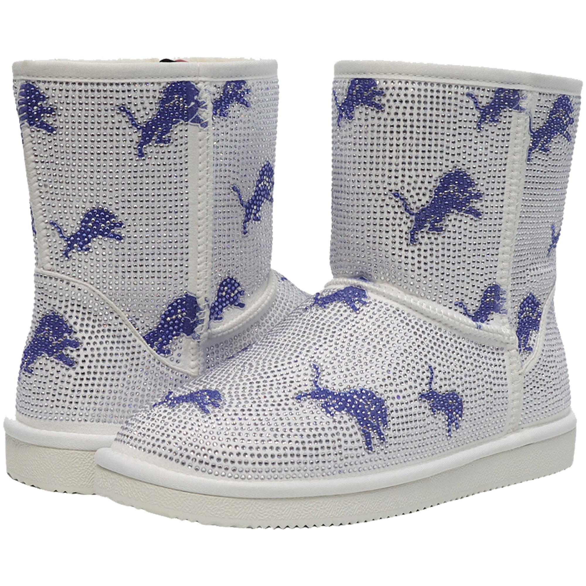 Women's Cuce Detroit Lions Logo Pull on Ankle Boots