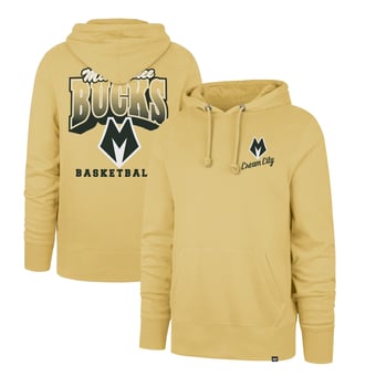 Men's '47 Gold Milwaukee Bucks 2025/26 City Edition Jab Step Headline Hoodie