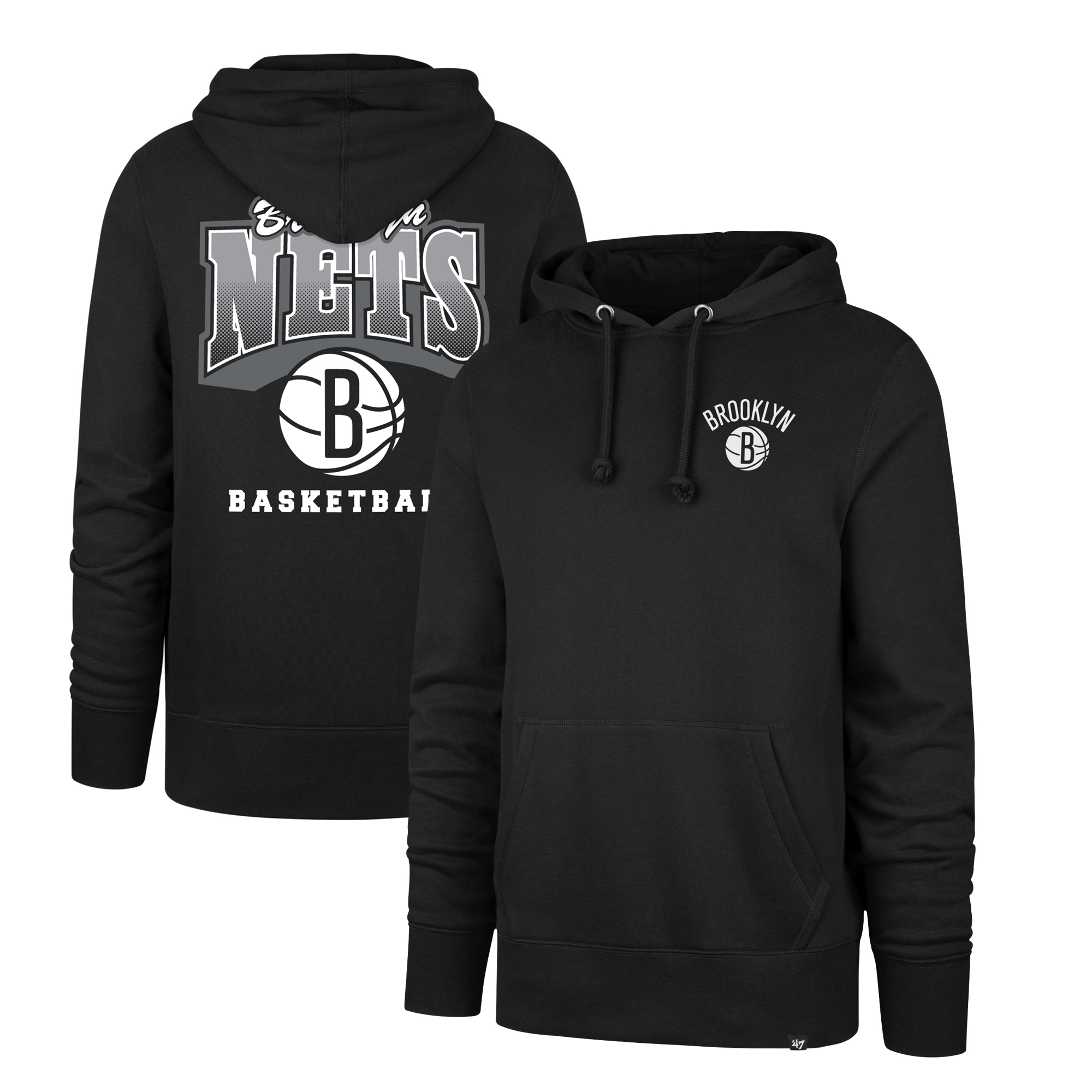 Men’s ’47 Black Brooklyn Nets 2025/26 City Edition Jab Step Headline Hoodie Men’s ’47 Black Brooklyn Nets 2025/26 City Edition Jab Step Headline Hoodie
