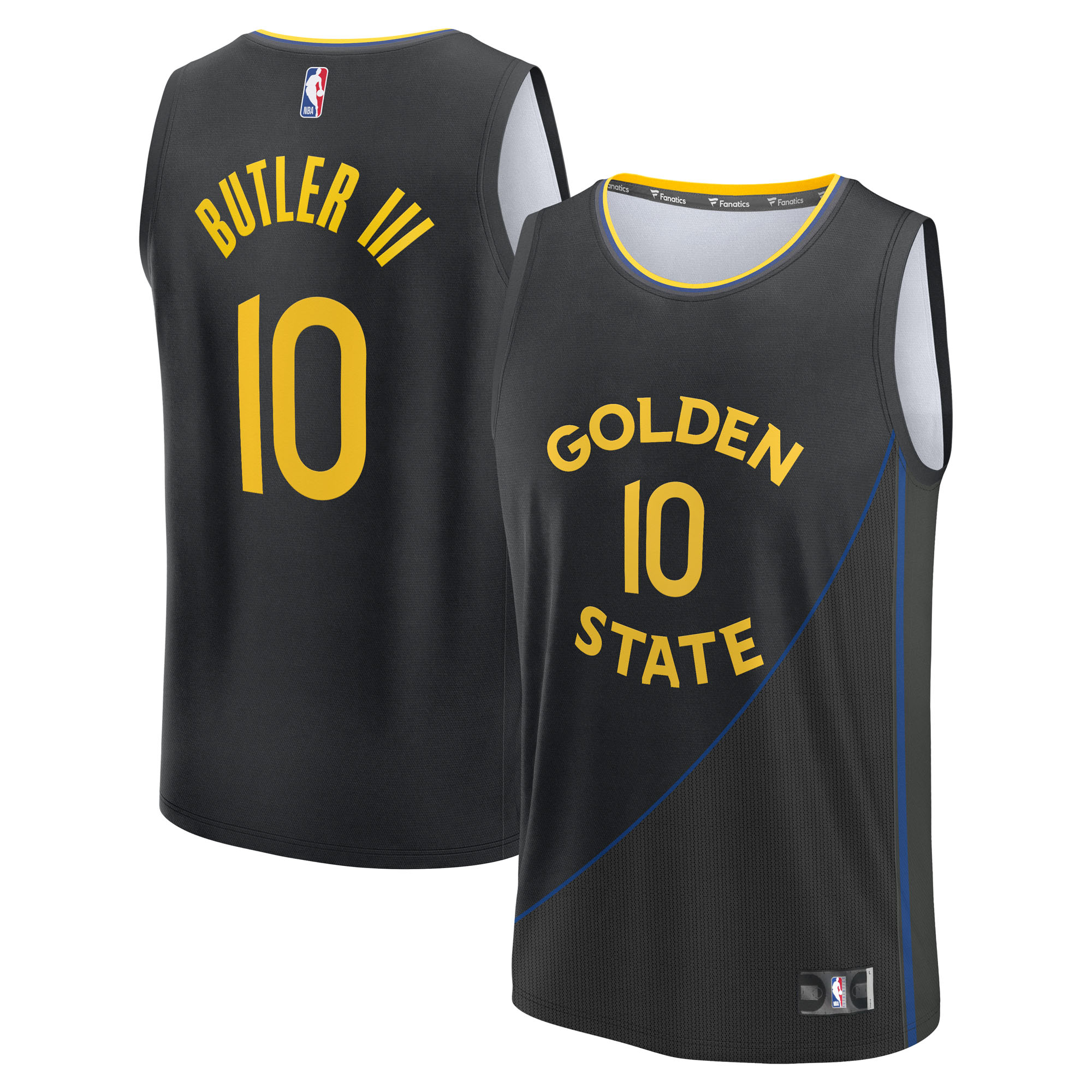 Men's Fanatics Jimmy Butler III Black Golden State Warriors Fast Break Replica Player Jersey - Statement Edition