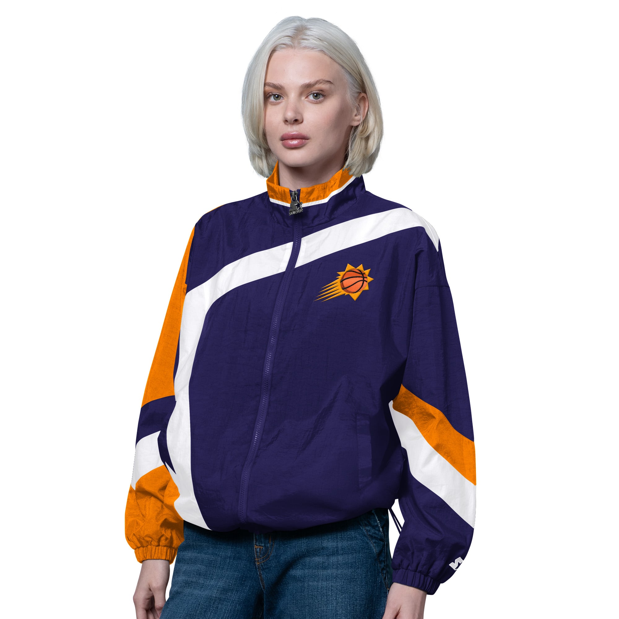Women's Starter Purple/Orange Phoenix Suns 1st Quarter Full-Zip Jacket