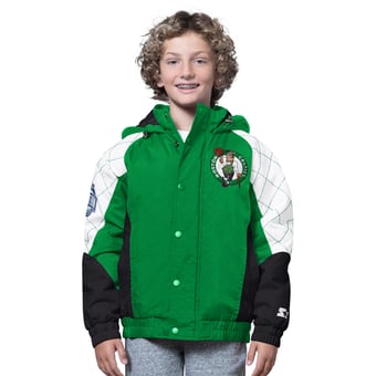 Youth Starter  Kelly Green/Black Boston Celtics All Time Pro Jr. Full-Zip Hoodie Jacket