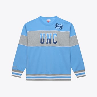 Men's Mitchell & Ness  Carolina Blue North Carolina Tar Heels Fleece Sweatshirt