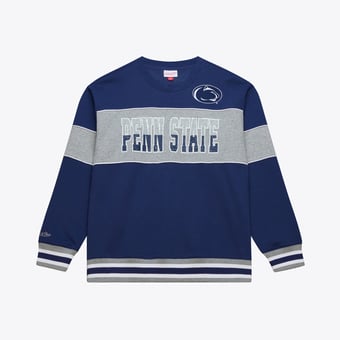 Men's Mitchell & Ness  Navy Penn State Nittany Lions Fleece Sweatshirt