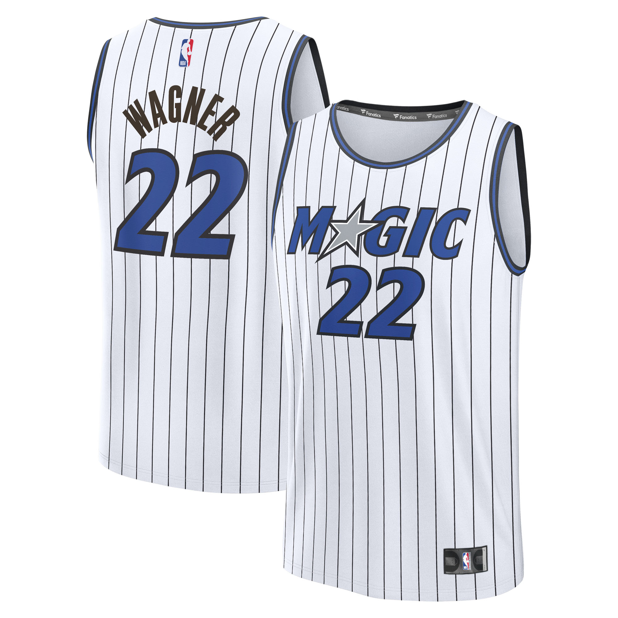 Men's Fanatics Franz Wagner White Orlando Magic Fast Break Replica Player Jersey - Association Edition
