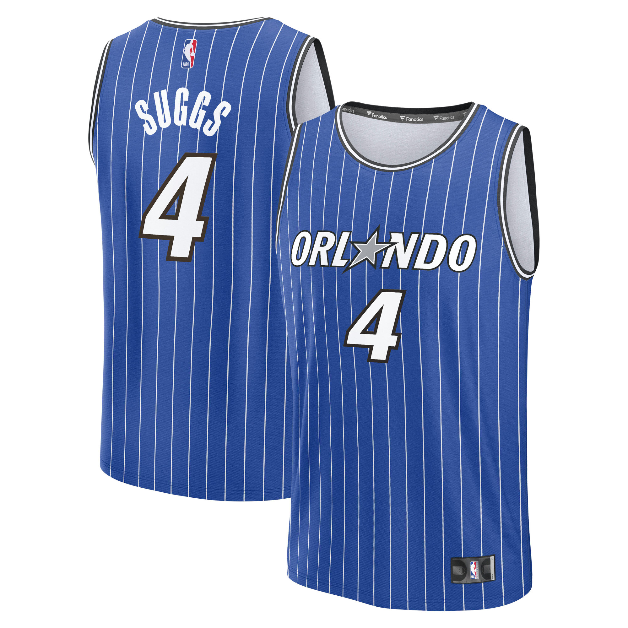 Men's Fanatics Jalen Suggs Blue Orlando Magic Fast Break Jersey - Icon Edition
