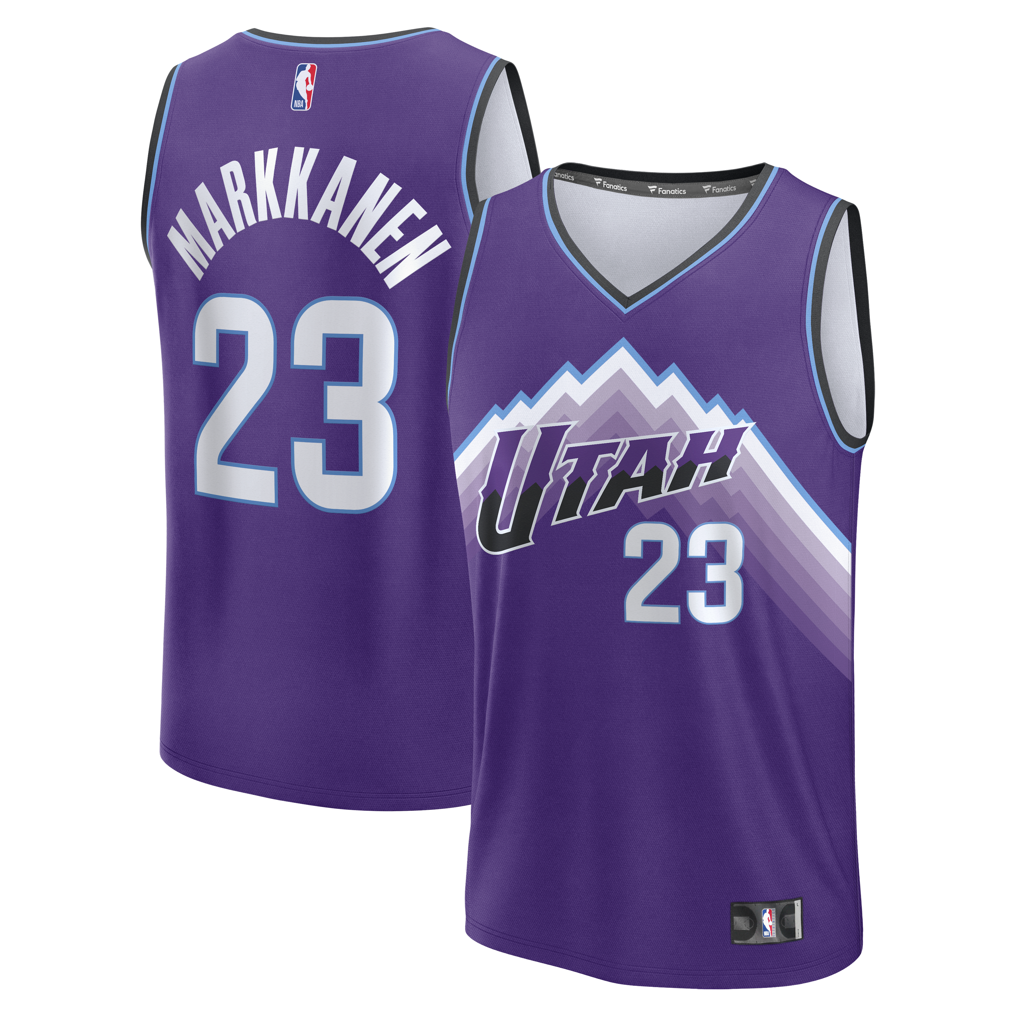 Men's Fanatics Lauri Markkanen Purple Utah Jazz Fast Break Replica Jersey - Icon Edition
