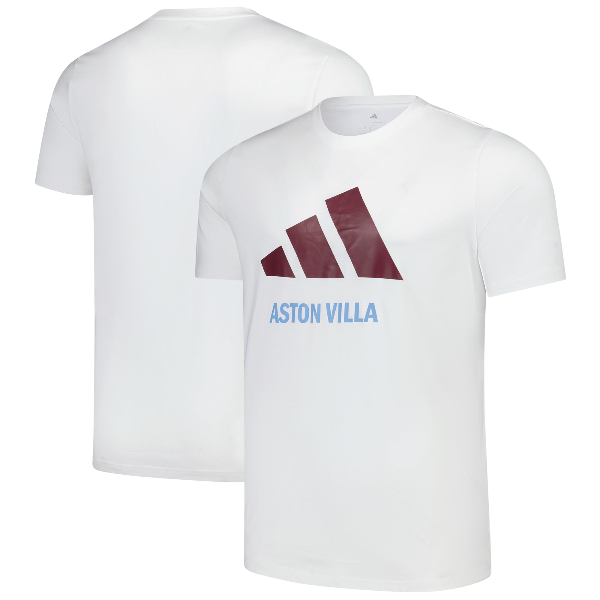 T-shirt adidas avec logo graphique Aston Villa - Blanc