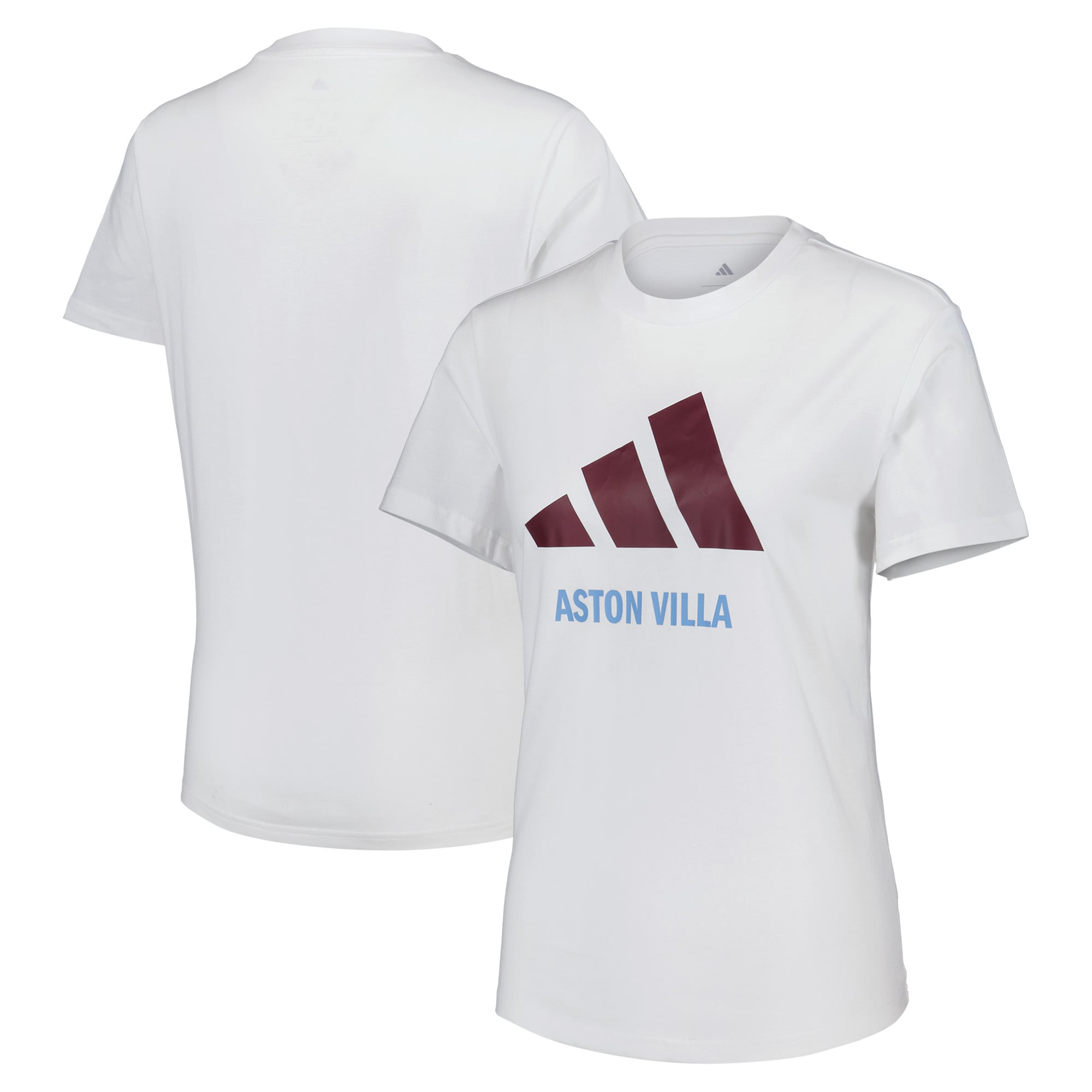 T-shirt adidas avec logo graphique Aston Villa - Blanc - Femme