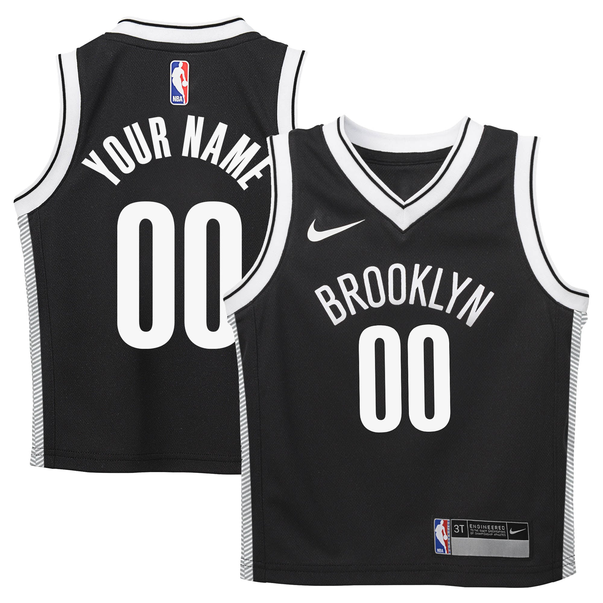 Camiseta Nike Réplica Icon Swingman de los Brooklyn Nets - Niño pequeño