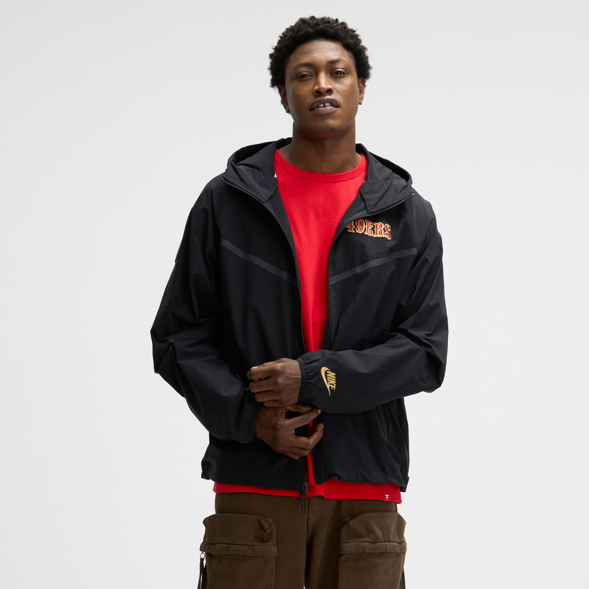 Men's Nike Black San Francisco 49ers Rivalries Collection Tech Raglan Full-Zip Jacket