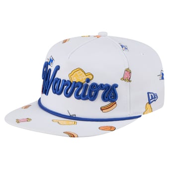 Men's New Era White Golden State Warriors Team Cheer Rope 19TWENTY Adjustable Hat