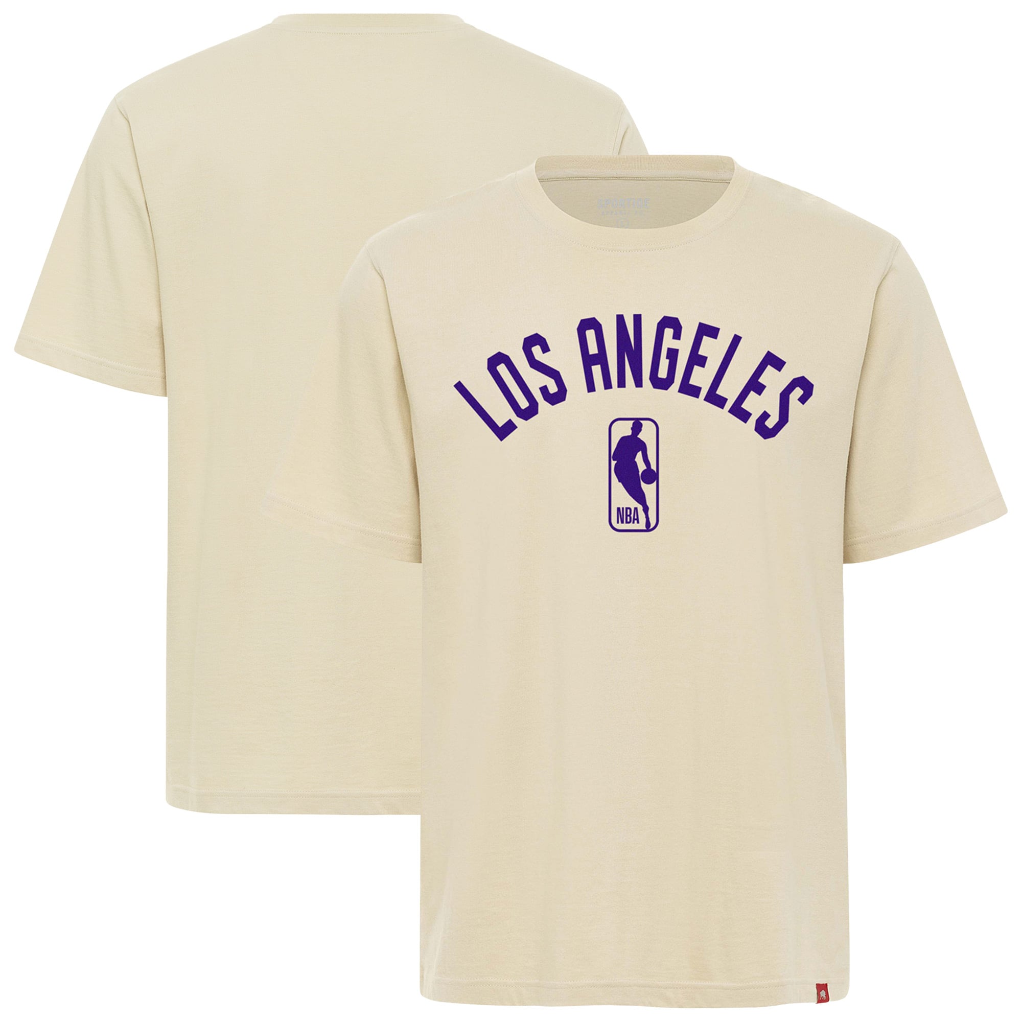 Unisex Sportiqe Cream Los Angeles Lakers Duke Premium T-Shirt