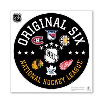 NHL Original Six Repositionable Wall Decal Set