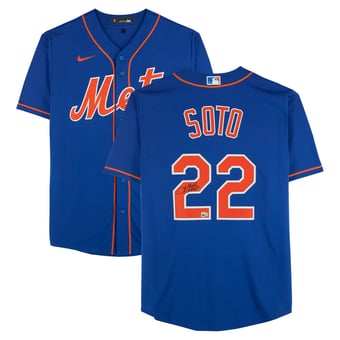 Juan Soto New York Mets Autographed Royal Nike Replica Jersey