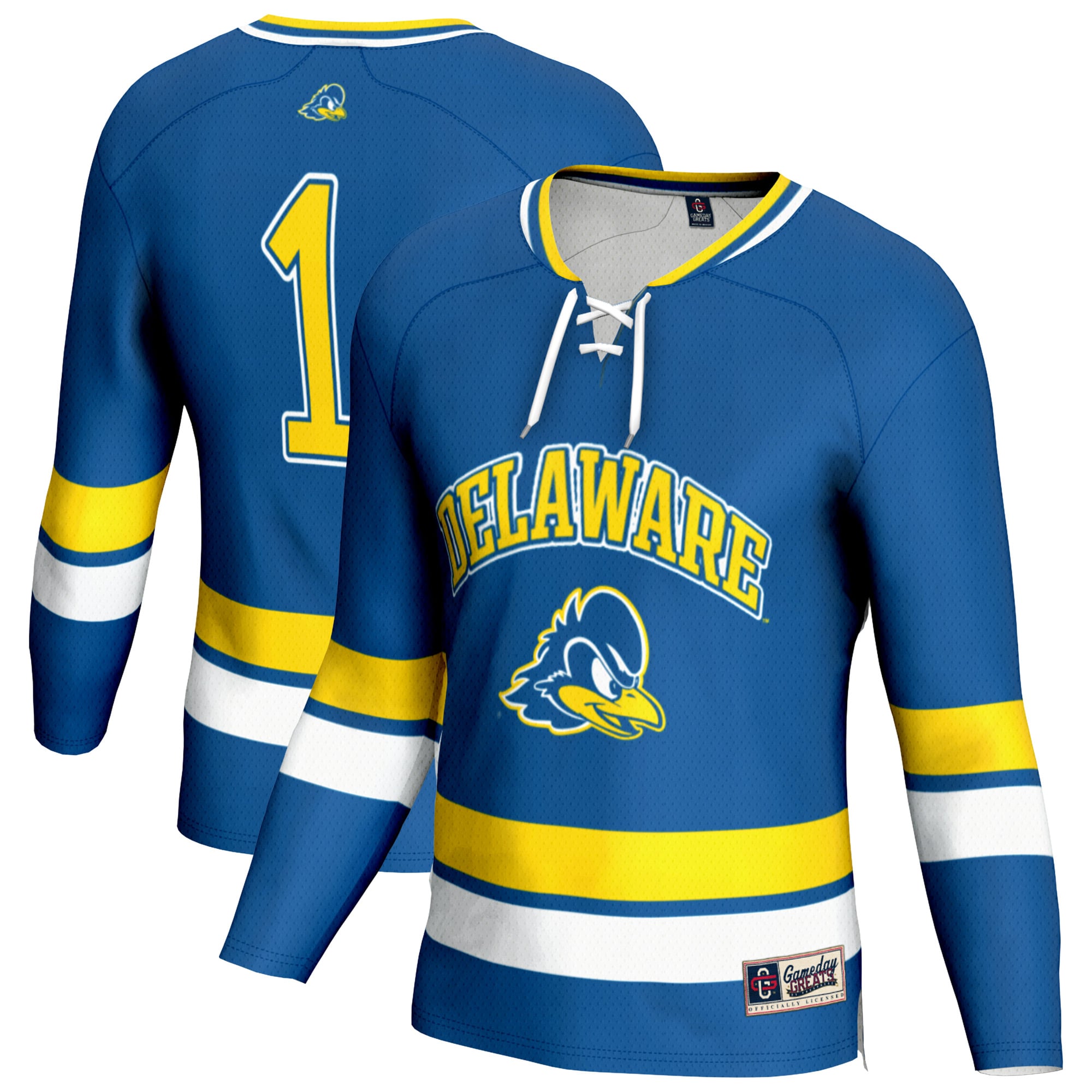 Youth GameDay Greats Royal Delaware Fightin' Blue Hens Lightweight Fashion Men's Hockey Jersey