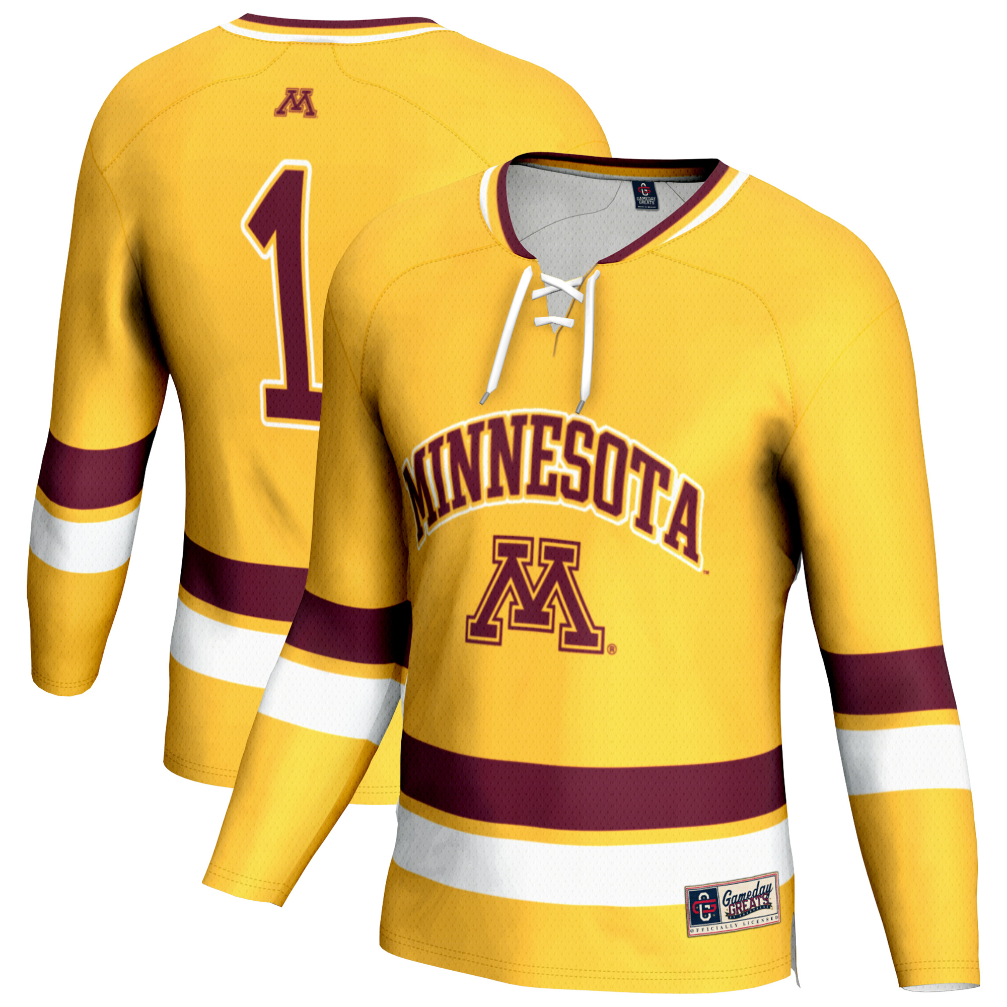 Youth GameDay Greats #1 Gold Minnesota Golden Gophers Lightweight Women’s Hockey Jersey Youth GameDay Greats #1 Gold Minnesota Golden Gophers Lightweight Women’s Hockey Jersey
