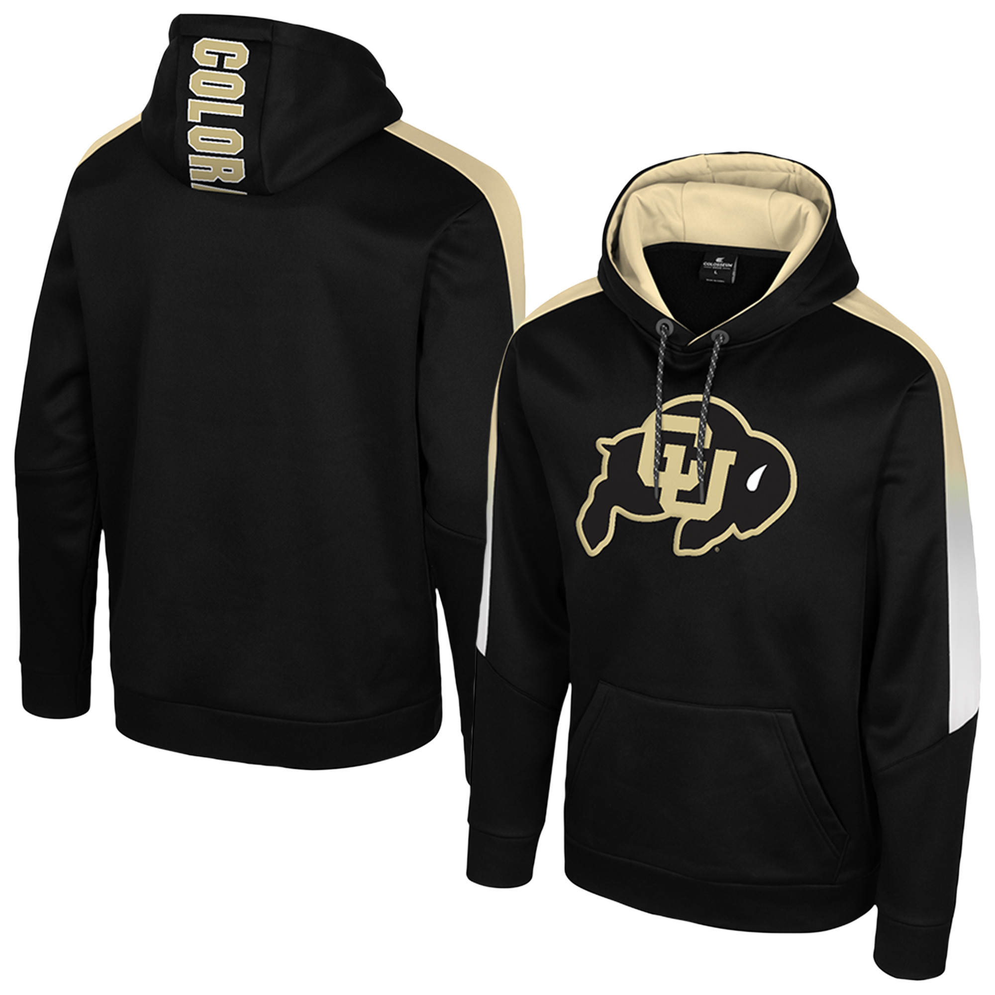 Men's Colosseum Black Colorado Buffaloes The Gang Blackout Hoodie