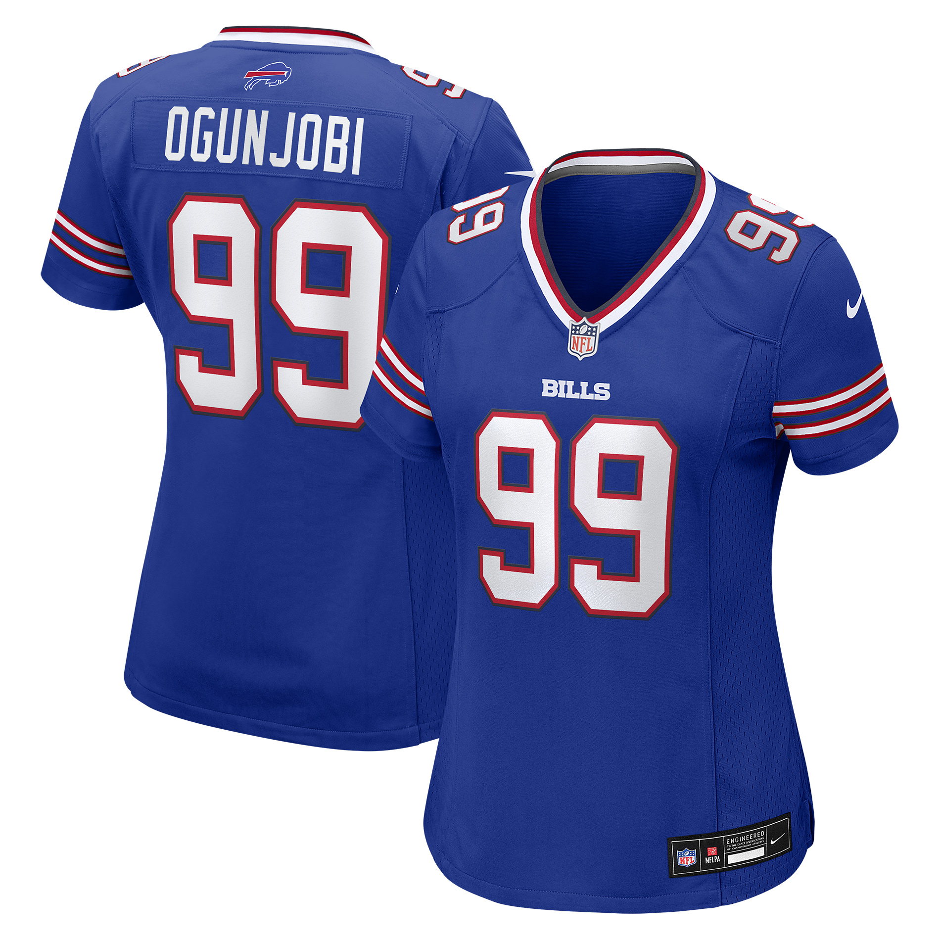Women's Nike Larry Ogunjobi Royal Buffalo Bills Team Game Jersey