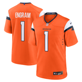 Men's Nike Evan Engram  Orange Denver Broncos Team Game Jersey