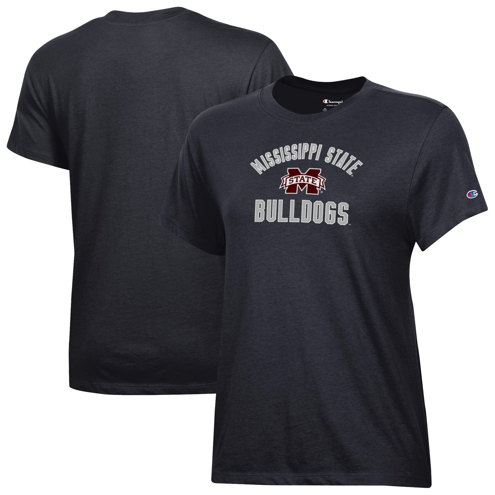 Women's Champion Black Mississippi State Bulldogs Core T-Shirt