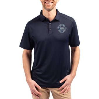 Men's Cutter & Buck  Navy Penn State Nittany Lions Forge Eco Stretch Recycled Polo