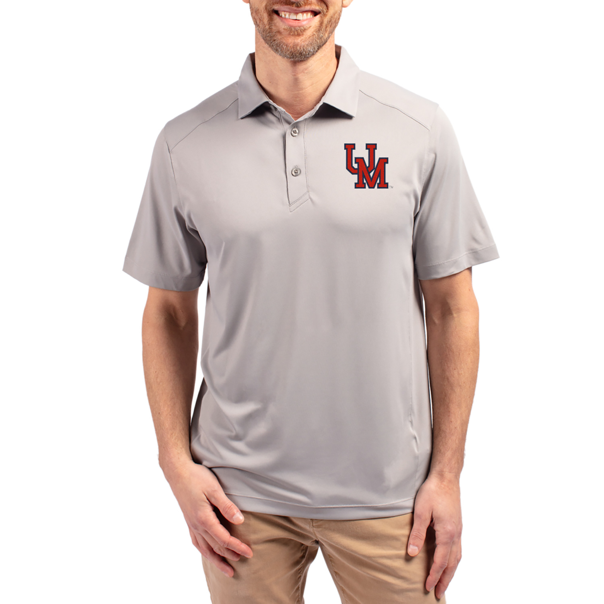 Men’s Cutter & Buck Gray Ole Miss Rebels Forge Eco Stretch Recycled Polo Men’s Cutter & Buck Gray Ole Miss Rebels Forge Eco Stretch Recycled Polo