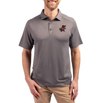 Men's Cutter & Buck  Gray Florida Gators Forge Eco Stretch Recycled Polo