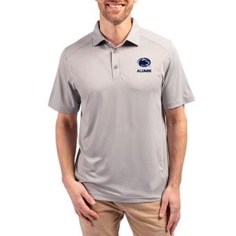 Men's Cutter & Buck  Gray Penn State Nittany Lions Forge Alumni Eco Stretch Recycled Polo