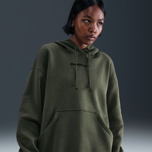 Sweat à capuche PSG Nike Oversized Phoenix - Kaki - Femme, vue 1