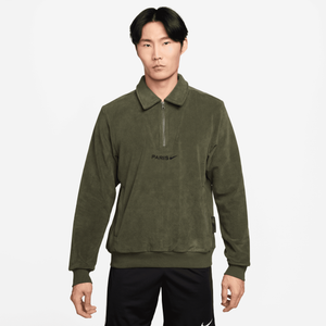 Haut à 1/4 de zip PSG Nike Therma-Fit Hiver - Kaki, vue 5