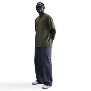 T-Shirt PSG Nike Peak Wordmark - Kaki, vue 4