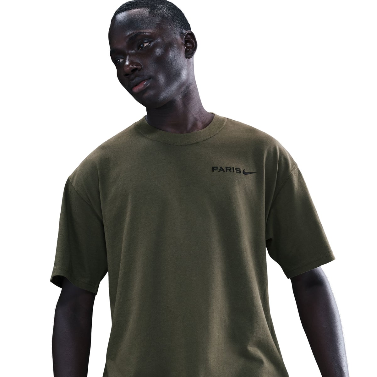T-Shirt PSG Nike Peak Wordmark - Kaki