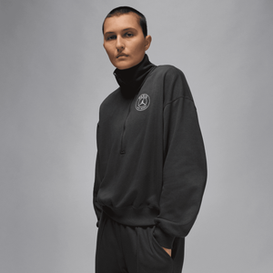 Haut à 1/2 zip PSG Jordan Fleece - Anthracite - Femme, vue 2