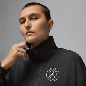 Haut à 1/2 zip PSG Jordan Fleece - Anthracite - Femme, vue 4