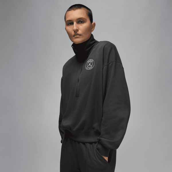 Haut à 1/2 zip PSG Jordan Fleece - Anthracite - Femme