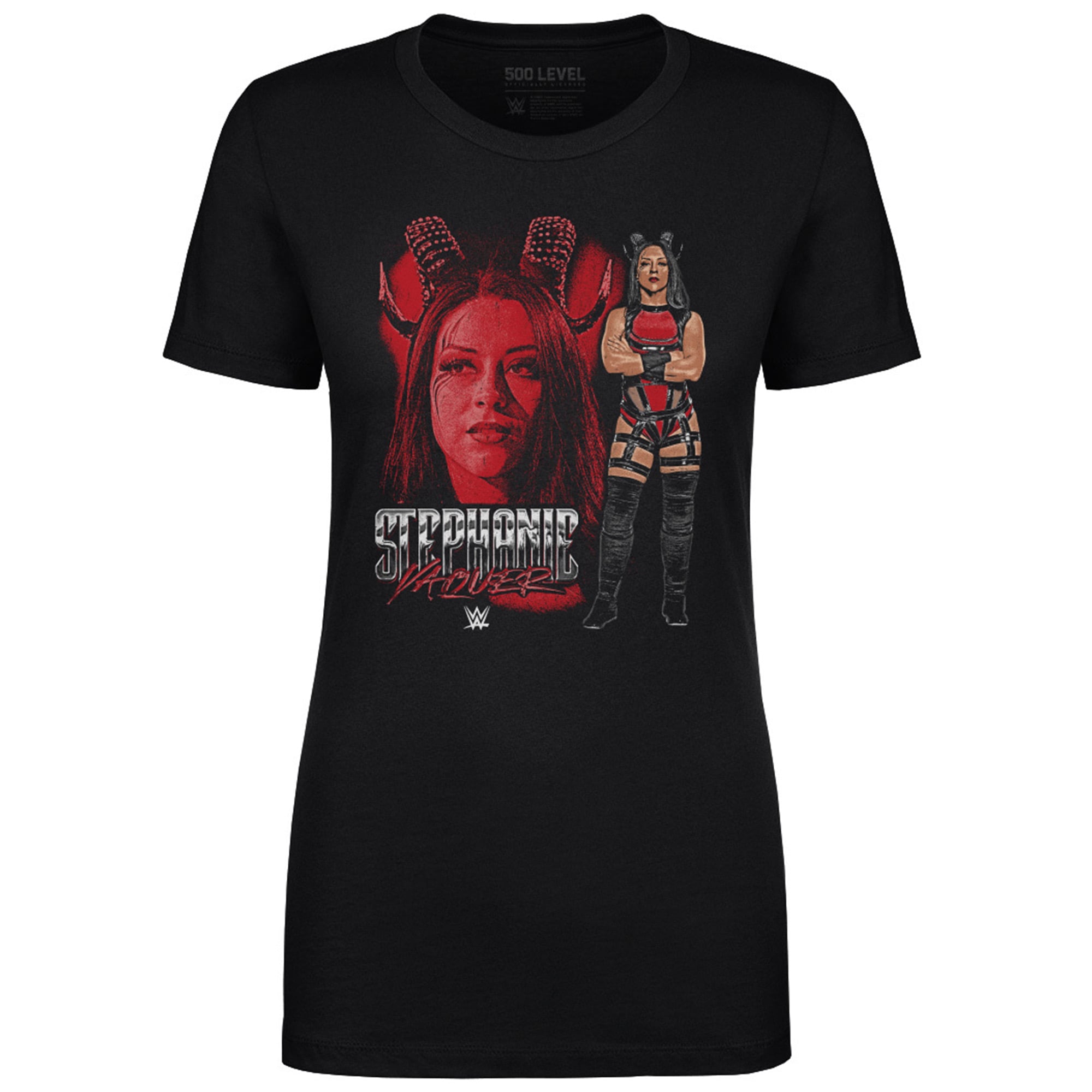 Women's 500 Level Black Stephanie Vaquer Vintage Superstar T-Shirt