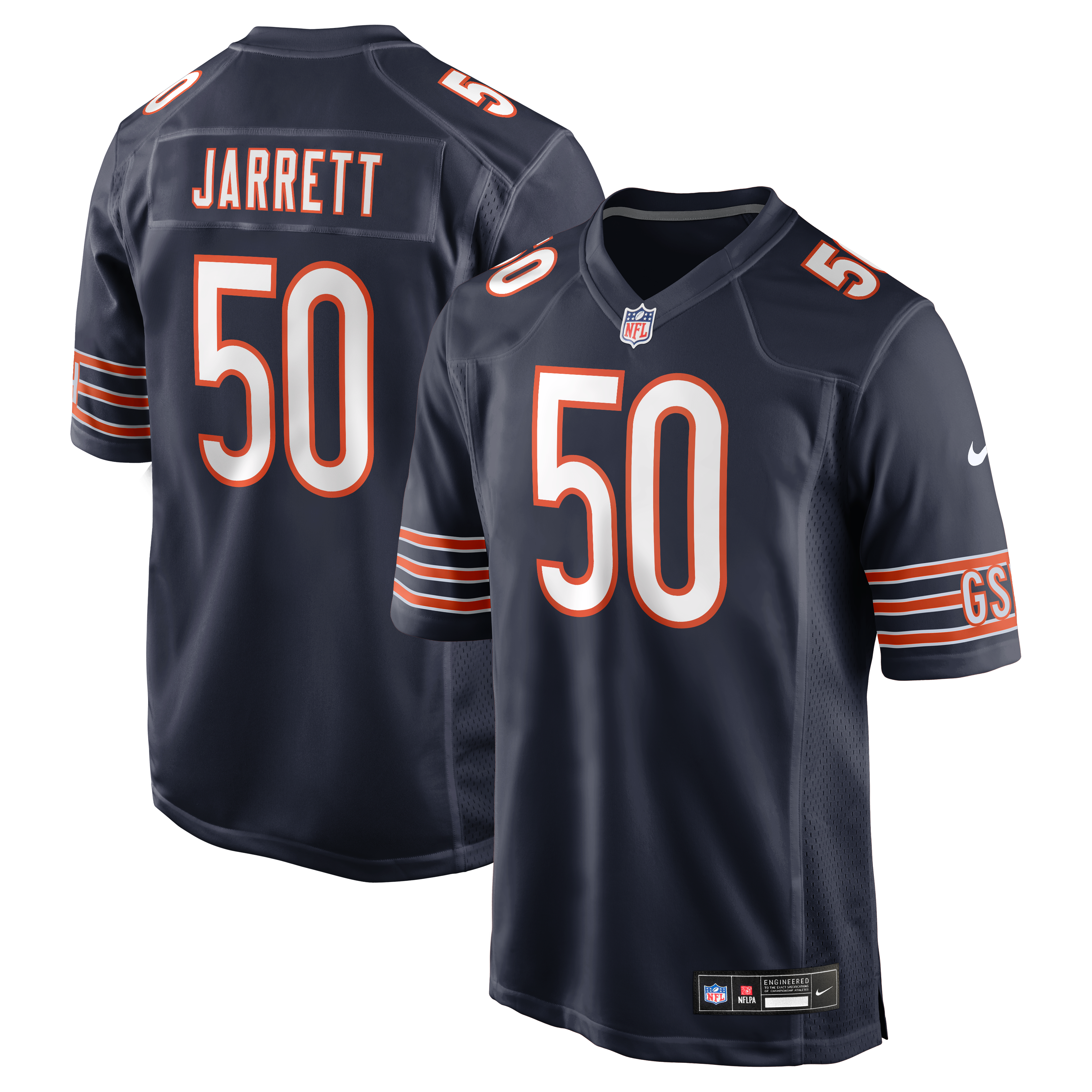 Men's Nike Grady Jarrett  Navy Chicago Bears Team Game Jersey