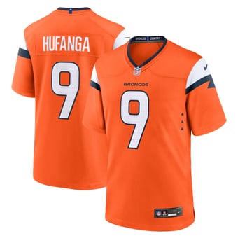 Denver Broncos Nike Home Game Jersey - Orange - Talanoa Hufanga - Mens