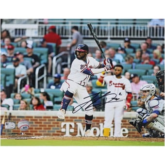 Michael Harris II Atlanta Braves Autographed 11" x 14" Batting Pose Photograph