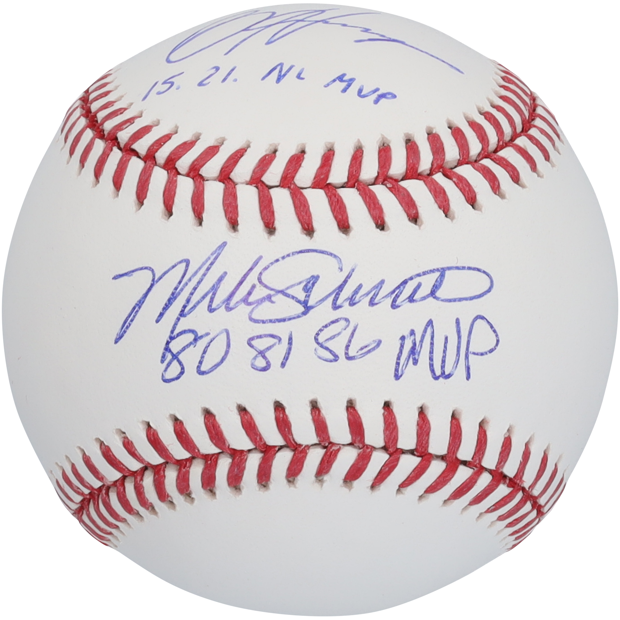 Bryce Harper & Mike Schmidt Philadelphia Phillies Autographed Baseball with Multiple Inscriptions