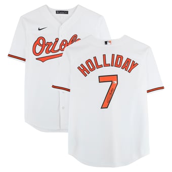 Jackson Holliday Baltimore Orioles Autographed White Nike Replica Jersey