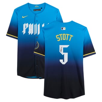 Bryson Stott Philadelphia Phillies Autographed Light Blue City Connect Limited Jersey